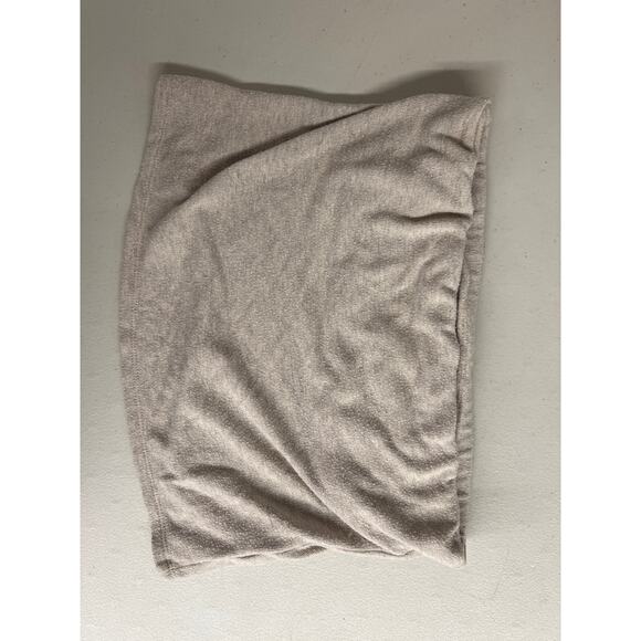 Donni Sz S small Tan Sweater Knit Strapless Sleeveless Tube Top pull on stretch - Picture 4 of 6